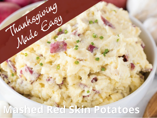 Mashed Red Skin Potatoes